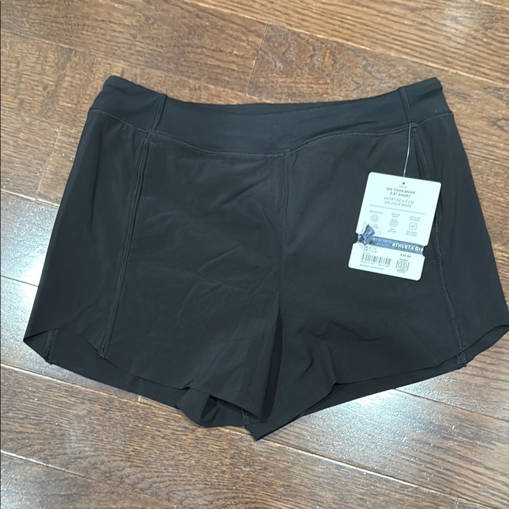 Athleta Girl Shorts Black XL14 NWT